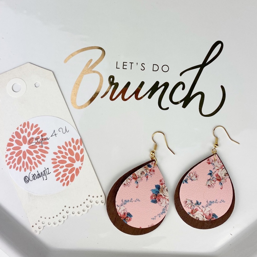 Faux Leather Earrings